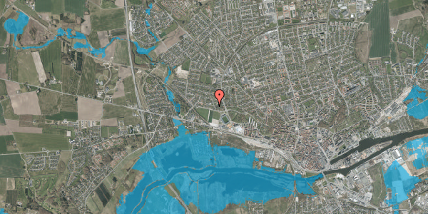 Oversvømmelsesrisiko fra vandløb på Farvervej 5, 8920 Randers NV