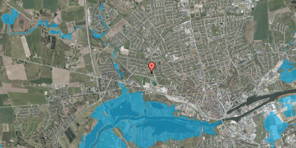 Oversvømmelsesrisiko fra vandløb på Farvervej 6, 8920 Randers NV
