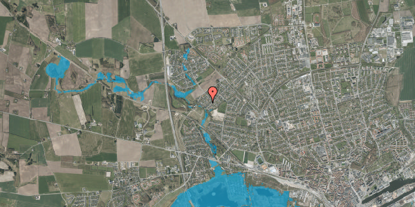 Oversvømmelsesrisiko fra vandløb på Ferskenvej 18, 8920 Randers NV