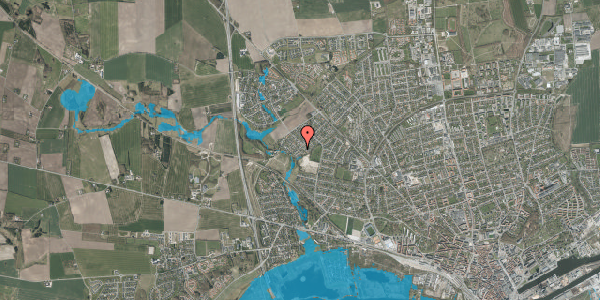 Oversvømmelsesrisiko fra vandløb på Ferskenvej 21, 8920 Randers NV