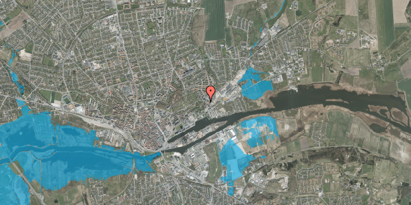 Oversvømmelsesrisiko fra vandløb på Fjordgade 5, 1. tv, 8930 Randers NØ