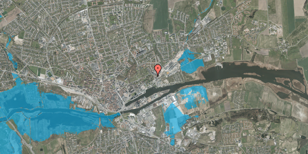 Oversvømmelsesrisiko fra vandløb på Fjordgade 11, 1. th, 8930 Randers NØ