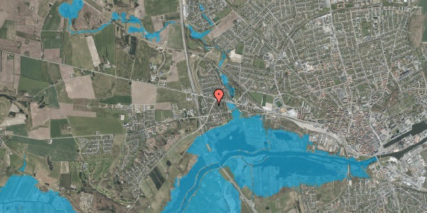 Oversvømmelsesrisiko fra vandløb på Fladbrovej 5, 8920 Randers NV