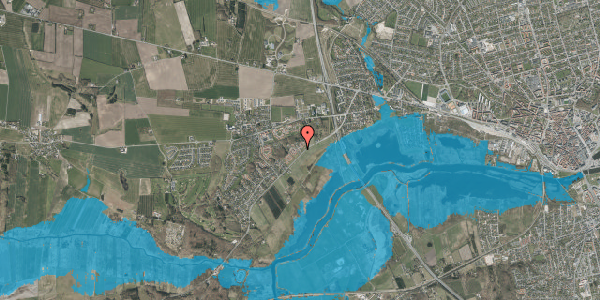 Oversvømmelsesrisiko fra vandløb på Fladbrovej 50, 8920 Randers NV