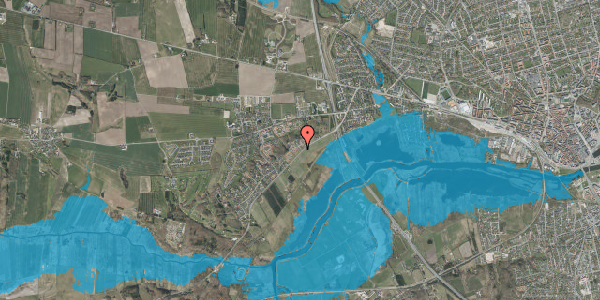 Oversvømmelsesrisiko fra vandløb på Fladbrovej 58, 8920 Randers NV
