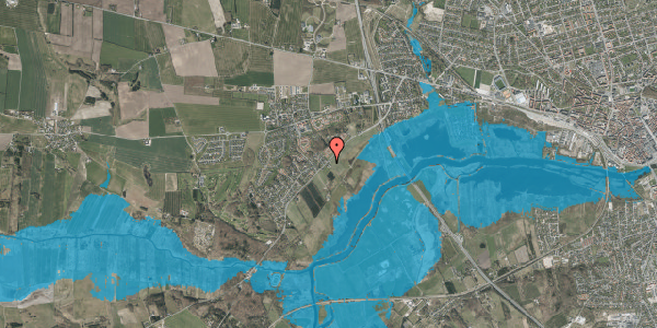 Oversvømmelsesrisiko fra vandløb på Fladbrovej 69, 8920 Randers NV