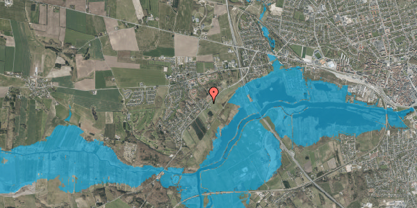 Oversvømmelsesrisiko fra vandløb på Fladbrovej 70, 8920 Randers NV