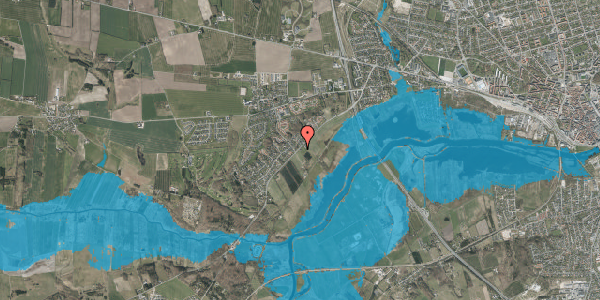 Oversvømmelsesrisiko fra vandløb på Fladbrovej 73, 8920 Randers NV