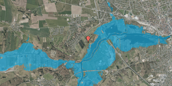 Oversvømmelsesrisiko fra vandløb på Fladbrovej 85, 8920 Randers NV