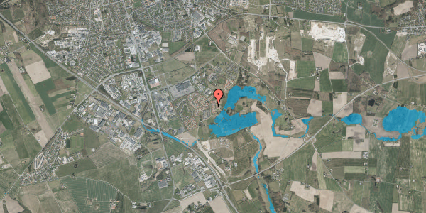Oversvømmelsesrisiko fra vandløb på Fortunavej 10, 8960 Randers SØ