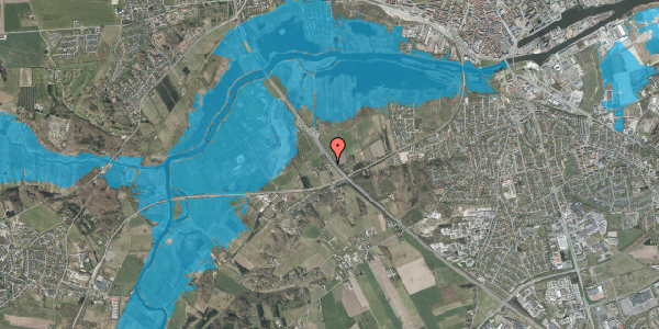 Oversvømmelsesrisiko fra vandløb på Fuglsangsvej 44, 8940 Randers SV