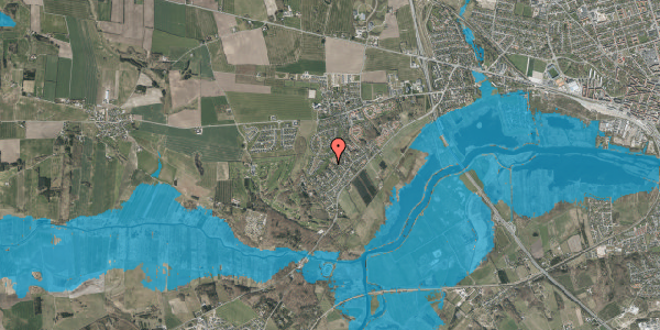Oversvømmelsesrisiko fra vandløb på Fyrrevænget 18, 8920 Randers NV