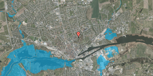 Oversvømmelsesrisiko fra vandløb på Gl. Hadsundvej 7, 8900 Randers C