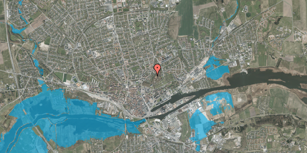 Oversvømmelsesrisiko fra vandløb på Gl. Hadsundvej 20X, 8900 Randers C