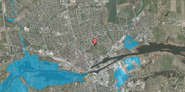 Oversvømmelsesrisiko fra vandløb på Gl. Hadsundvej 24D, 3. mf, 8900 Randers C
