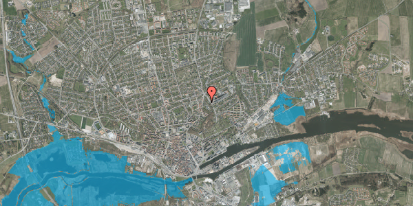 Oversvømmelsesrisiko fra vandløb på Gl. Hadsundvej 48, 8900 Randers C