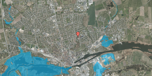 Oversvømmelsesrisiko fra vandløb på Gl. Hadsundvej 58, 8900 Randers C