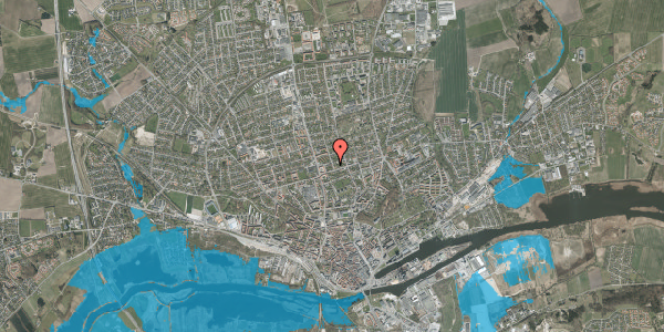 Oversvømmelsesrisiko fra vandløb på Gl. Lervang 7, 1. tv, 8930 Randers NØ