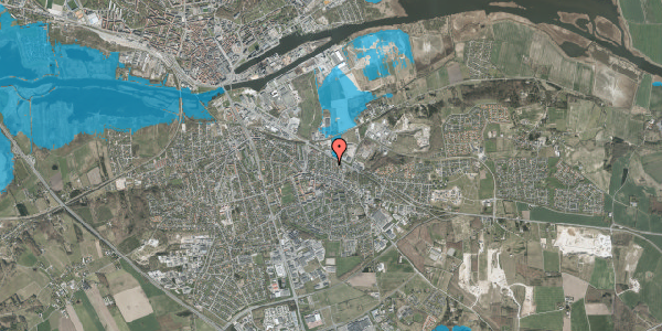 Oversvømmelsesrisiko fra vandløb på Grønvang 7, 8960 Randers SØ