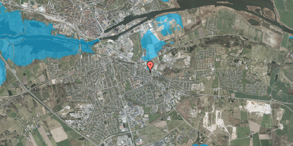 Oversvømmelsesrisiko fra vandløb på Grønvang 11, 8960 Randers SØ