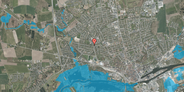 Oversvømmelsesrisiko fra vandløb på Gørtlervej 10B, 8920 Randers NV