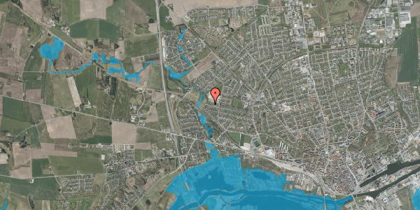 Oversvømmelsesrisiko fra vandløb på Gørtlervej 80, 8920 Randers NV
