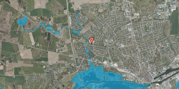 Oversvømmelsesrisiko fra vandløb på Gørtlervej 82, 8920 Randers NV