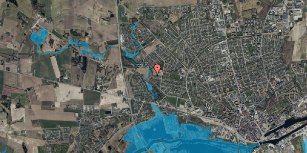 Oversvømmelsesrisiko fra vandløb på Gørtlervej 84, 8920 Randers NV
