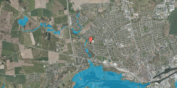 Oversvømmelsesrisiko fra vandløb på Gørtlervej 86, 8920 Randers NV