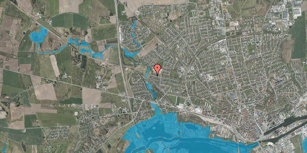 Oversvømmelsesrisiko fra vandløb på Gørtlervej 87, 8920 Randers NV