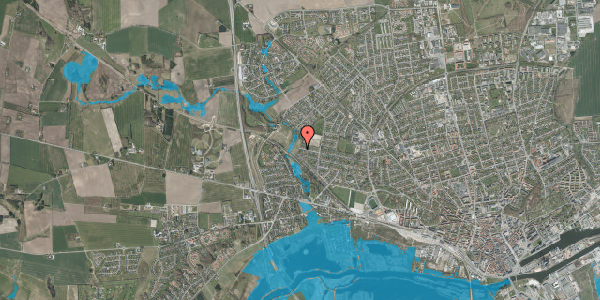 Oversvømmelsesrisiko fra vandløb på Gørtlervej 95, 8920 Randers NV