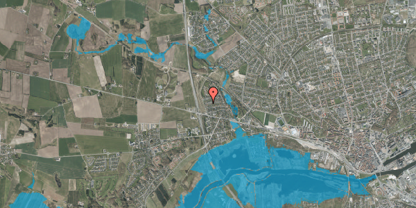 Oversvømmelsesrisiko fra vandløb på Hans Grams Vej 6, 8920 Randers NV