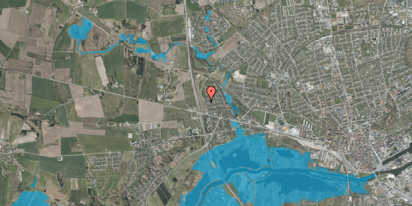 Oversvømmelsesrisiko fra vandløb på Hans Grams Vej 7, 8920 Randers NV