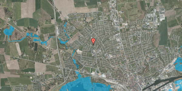 Oversvømmelsesrisiko fra vandløb på Hattemagervej 2B, 8920 Randers NV