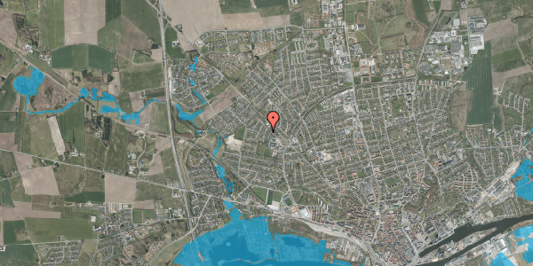 Oversvømmelsesrisiko fra vandløb på Hattemagervej 11, 8920 Randers NV