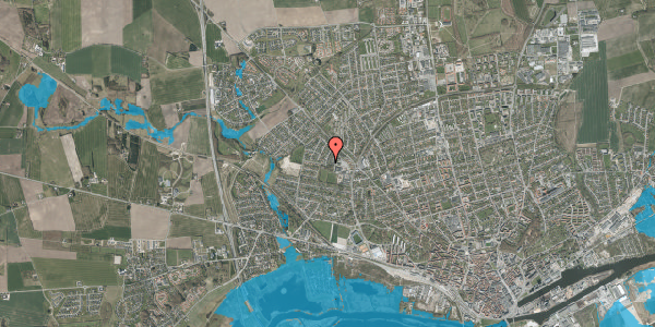 Oversvømmelsesrisiko fra vandløb på Hattemagervej 23, 8920 Randers NV