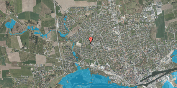 Oversvømmelsesrisiko fra vandløb på Hattemagervej 25, 8920 Randers NV