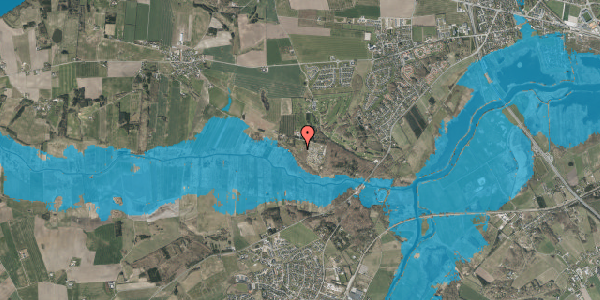 Oversvømmelsesrisiko fra vandløb på Hedevej 13, 8920 Randers NV