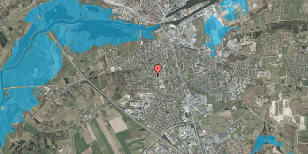 Oversvømmelsesrisiko fra vandløb på Herningvej 3, 8940 Randers SV