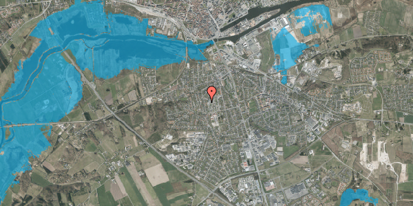 Oversvømmelsesrisiko fra vandløb på Herningvej 18, 8940 Randers SV