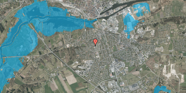 Oversvømmelsesrisiko fra vandløb på Herningvej 20, 8940 Randers SV