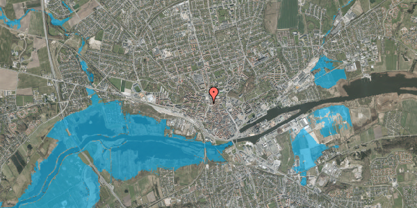 Oversvømmelsesrisiko fra vandløb på Hobrovej 4A, 1. th, 8900 Randers C