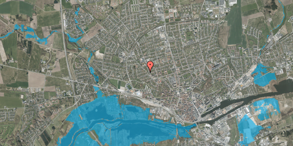 Oversvømmelsesrisiko fra vandløb på Hobrovej 77, 8920 Randers NV