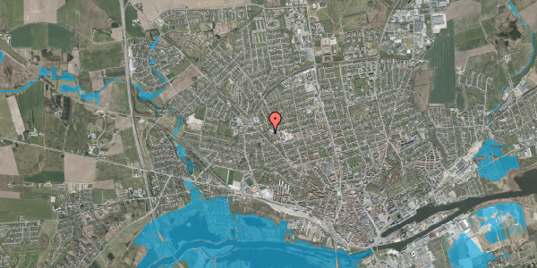 Oversvømmelsesrisiko fra vandløb på Hobrovej 112, st. th, 8920 Randers NV
