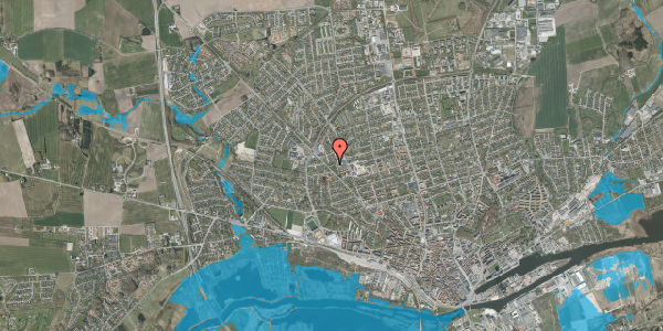 Oversvømmelsesrisiko fra vandløb på Hobrovej 120, 1. mf, 8920 Randers NV