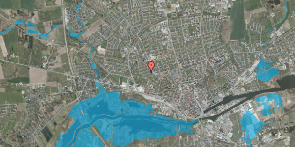 Oversvømmelsesrisiko fra vandløb på Højgade 10, 8920 Randers NV
