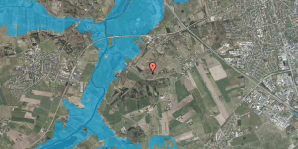 Oversvømmelsesrisiko fra vandløb på Kildehusvej 29, 8940 Randers SV