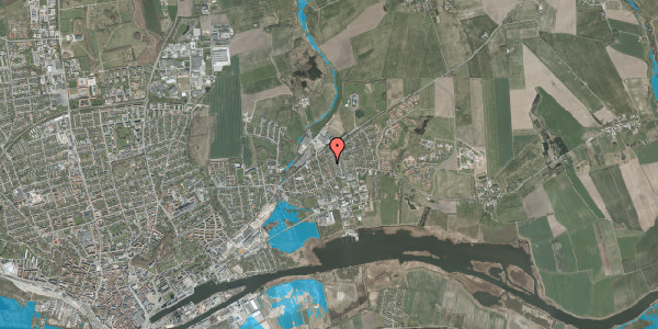 Oversvømmelsesrisiko fra vandløb på Klostervej 11, 8930 Randers NØ