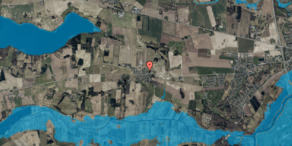 Oversvømmelsesrisiko fra vandløb på Klørupvej 2, 8920 Randers NV