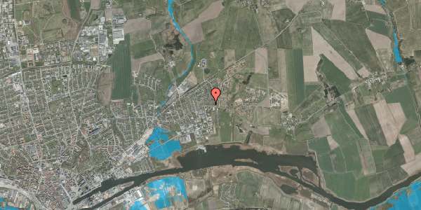 Oversvømmelsesrisiko fra vandløb på Kollerupvej 26, 8930 Randers NØ